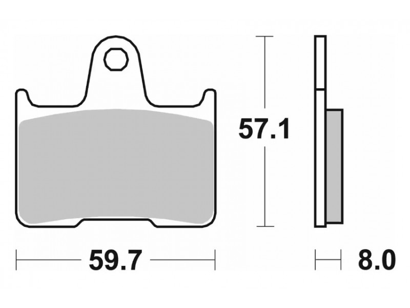 Гальмівні колодки SBS Performance Brake Pads, Sinter 715LS